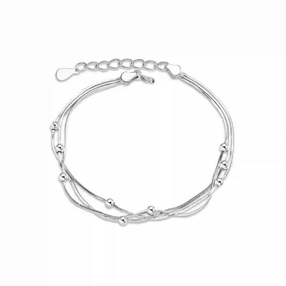 LUNIVAX Élan™ S925 Sterling Silver Triple-Layer Bracelet