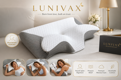 LUNIVAX™ Ergonomic Memory Foam Pillow