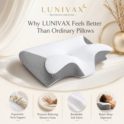 LUNIVAX™ Ergonomic Memory Foam Pillow