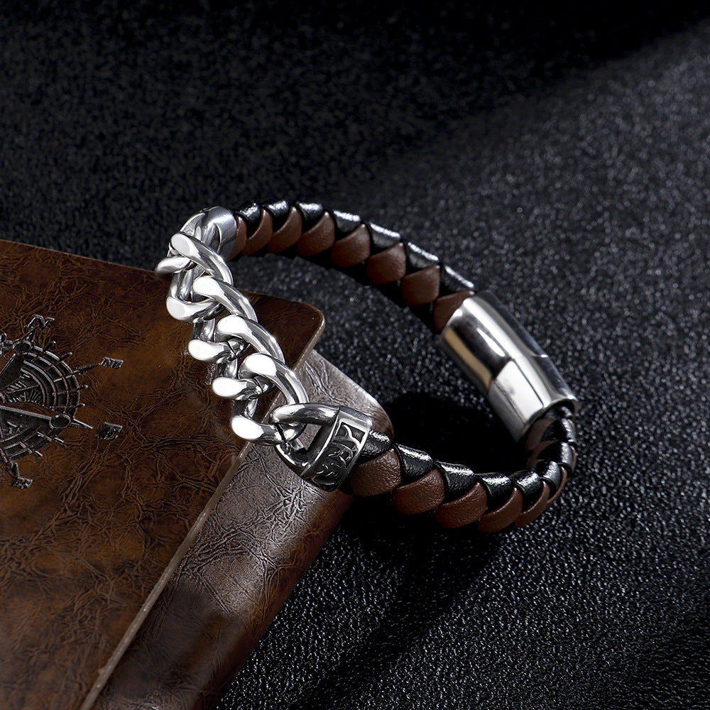LUNIVAX™ Braided Leather Men's Bracelet