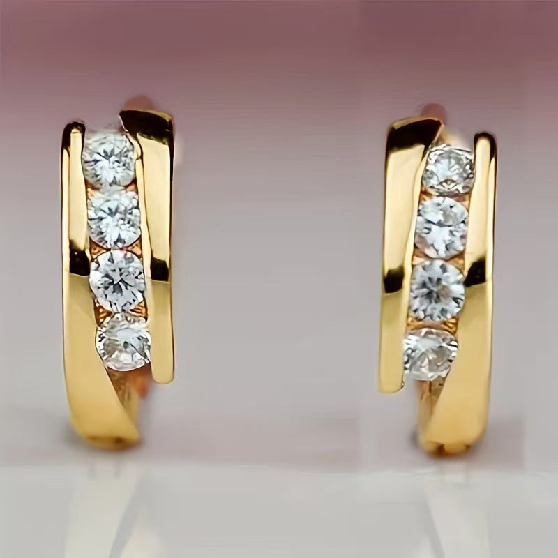 LUNIVAX Lumière™ S925 Sterling Silver Stone-Set Earrings
