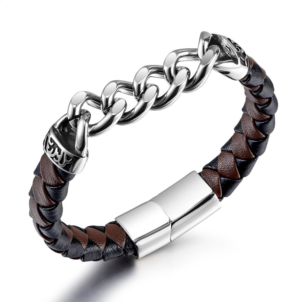 LUNIVAX™ Braided Leather Men's Bracelet