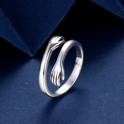 Always With You™ 925 Sterling Silver Hug Ring