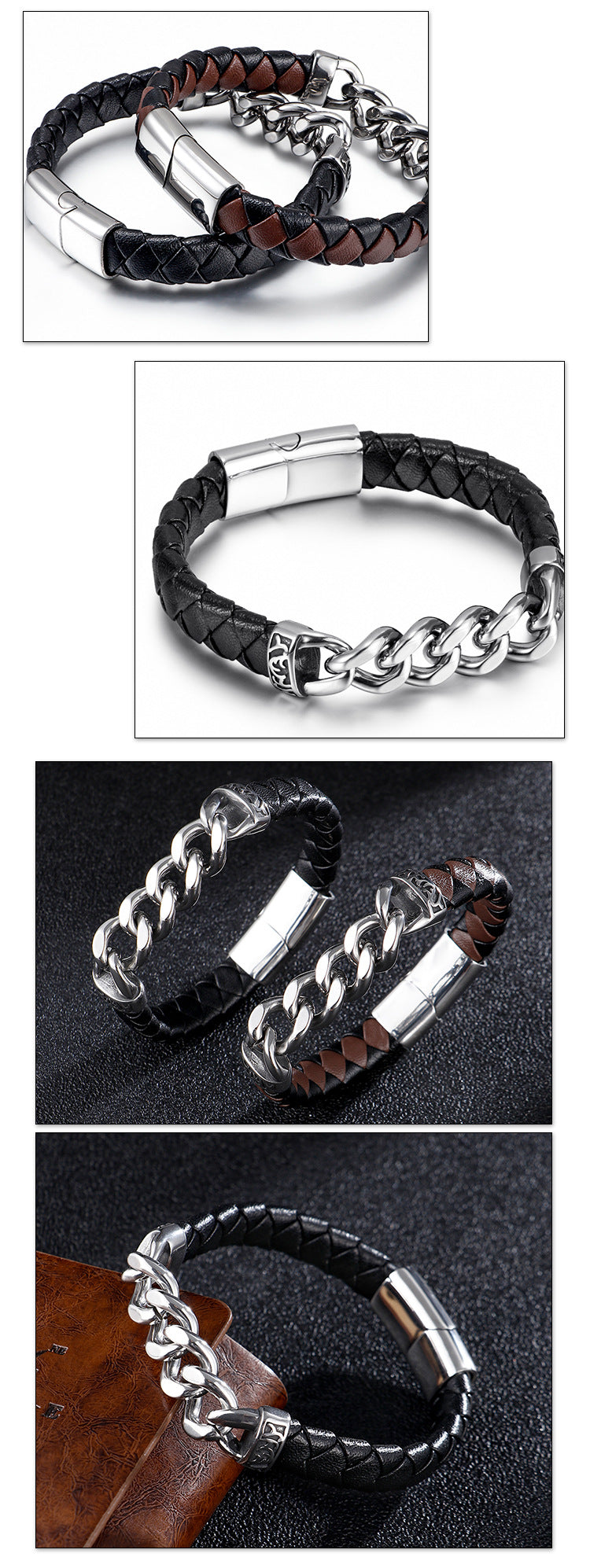 LUNIVAX™ Braided Leather Men's Bracelet