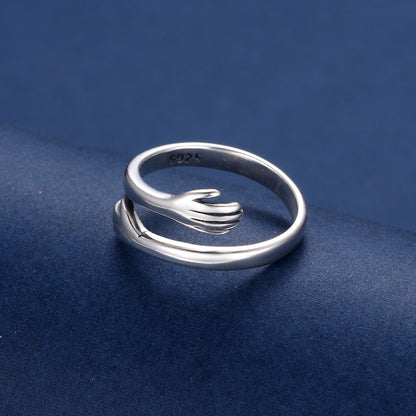 Always With You™ 925 Sterling Silver Hug Ring