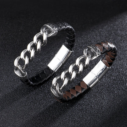 LUNIVAX™ Braided Leather Men's Bracelet