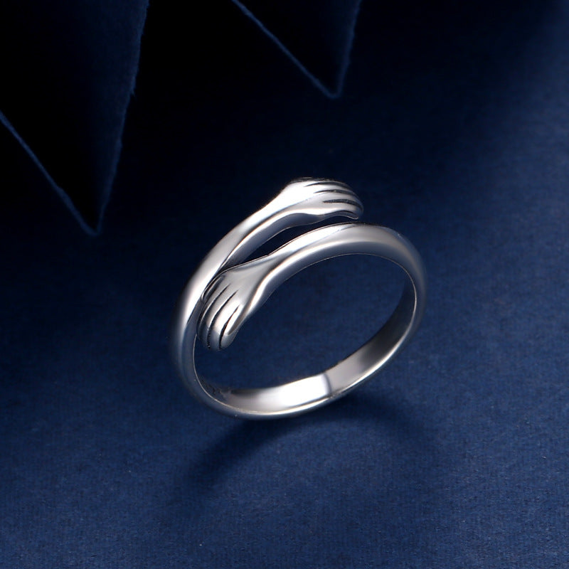 Always With You™ 925 Sterling Silver Hug Ring