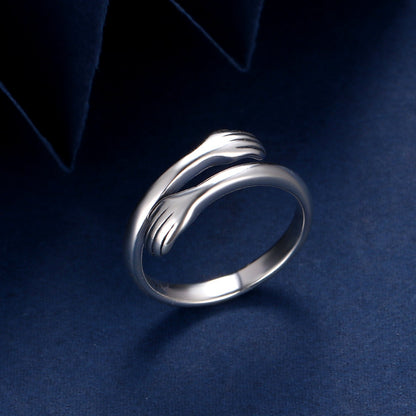Always With You™ 925 Sterling Silver Hug Ring
