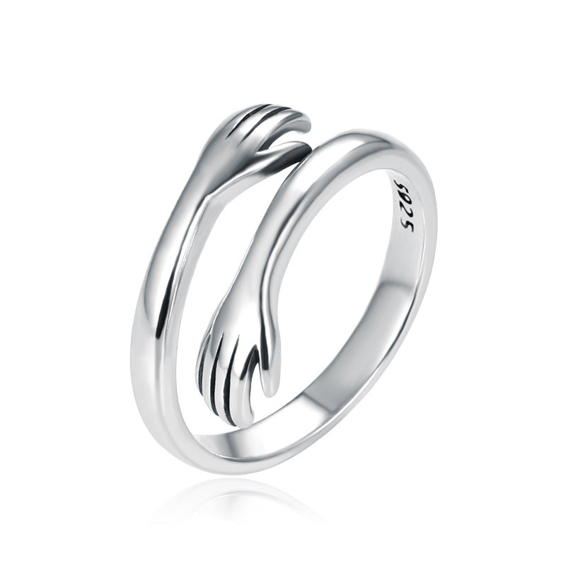 Always With You™ 925 Sterling Silver Hug Ring