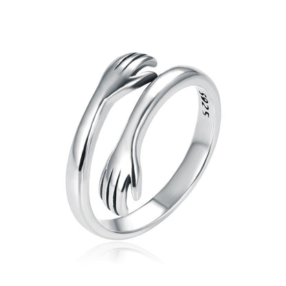 Always With You™ 925 Sterling Silver Hug Ring