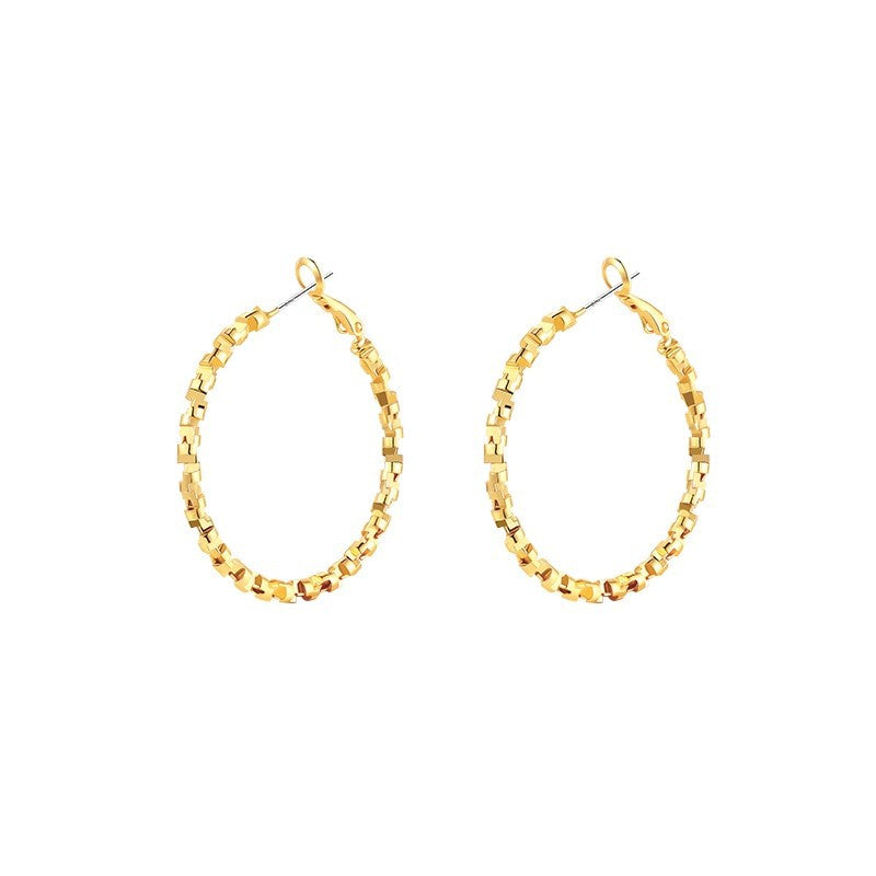 LUNIVAX Broken Silver™ S925 Needle Hoop Earrings
