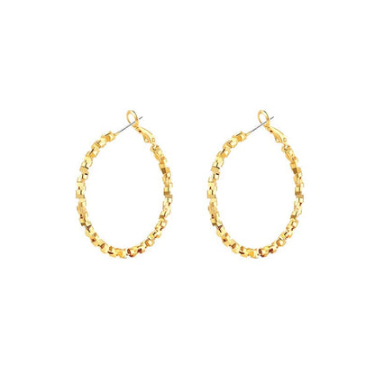 LUNIVAX Broken Silver™ S925 Needle Hoop Earrings