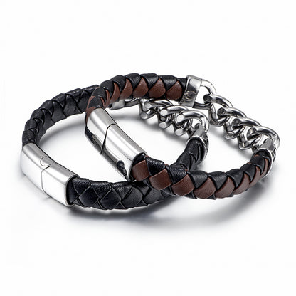 LUNIVAX™ Braided Leather Men's Bracelet