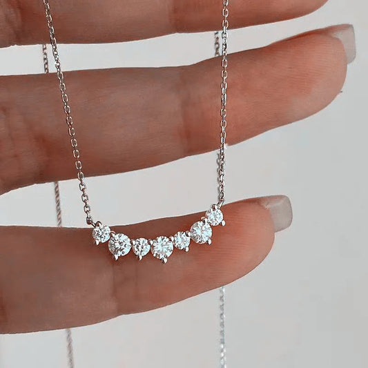 Radiant Smile™ 925 Sterling Silver Zircon Necklace